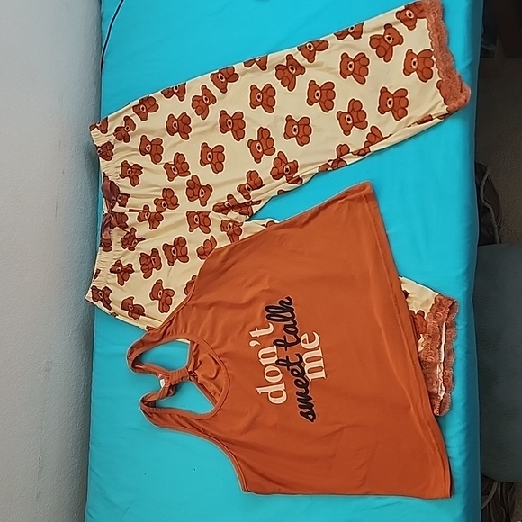 5 More Minutes Teddy Bear Pajama Set, Size XL - Picture 1 of 8